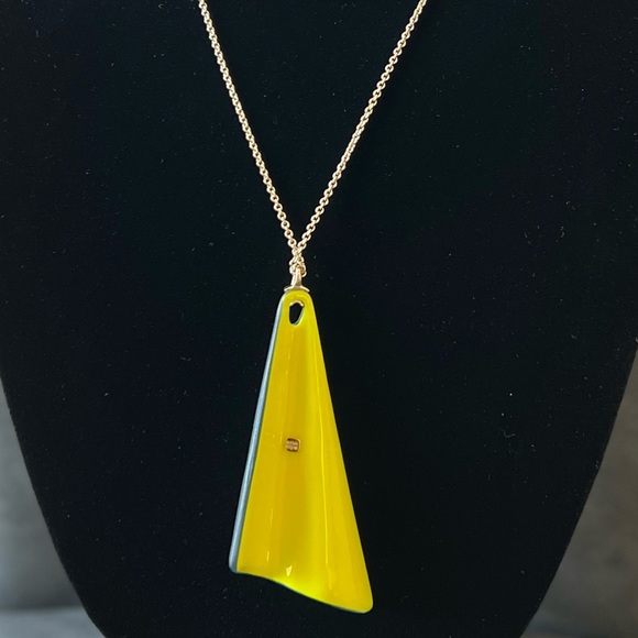 ALEXIS BITTAR Wavy Fan Pendant Necklace 195$ - Picture 2 of 9